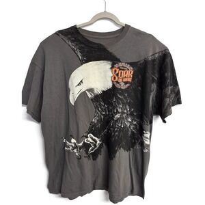 Kerusso Mens 2X Gray Soar On Wings Eagle Isaiah 40:31 Graphic T-Shirt